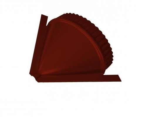 Заглушка конька круглого конусная R110 NormanMP (ПЭ-8017-0.5) Шоколад